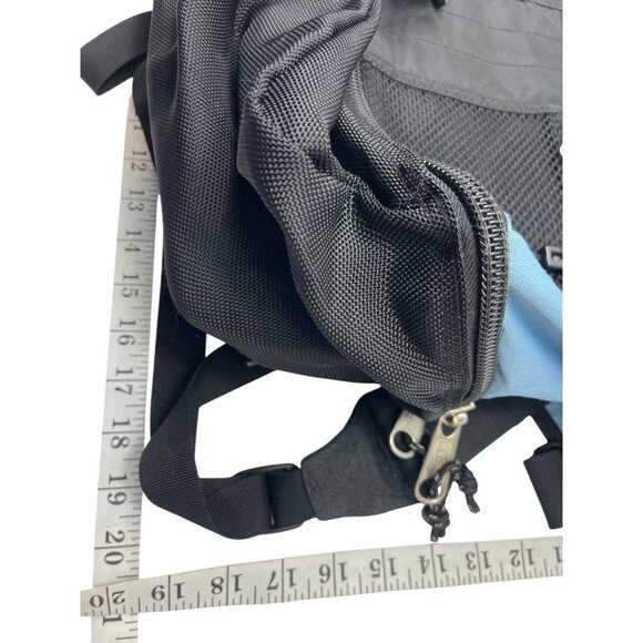 L.L. Bean Blue & Black Messenger Backpack With Multiple Compartments & Adjustabl